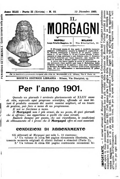 Il morgagni giornale indirizzato al progresso della medicina. Parte 2., Riviste