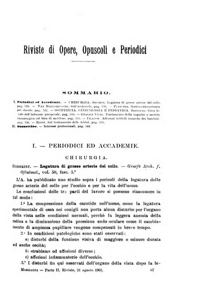 Il morgagni giornale indirizzato al progresso della medicina. Parte 2., Riviste