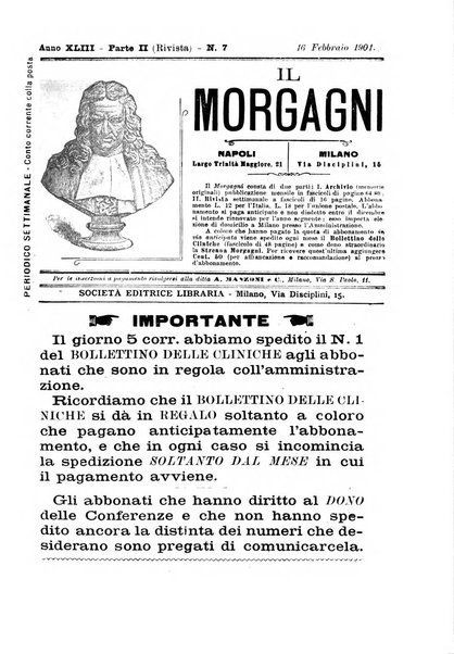 Il morgagni giornale indirizzato al progresso della medicina. Parte 2., Riviste