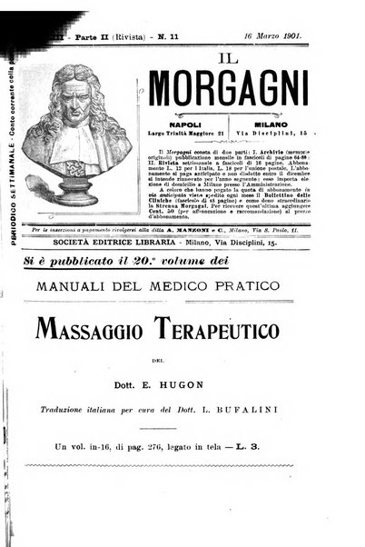 Il morgagni giornale indirizzato al progresso della medicina. Parte 2., Riviste