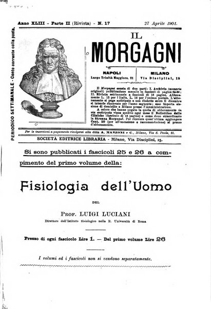 Il morgagni giornale indirizzato al progresso della medicina. Parte 2., Riviste