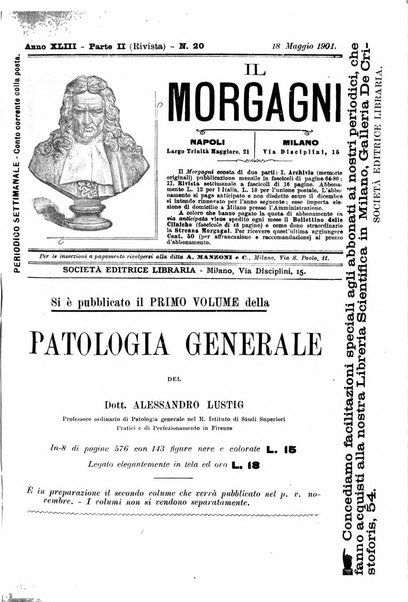 Il morgagni giornale indirizzato al progresso della medicina. Parte 2., Riviste