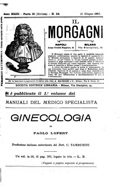 Il morgagni giornale indirizzato al progresso della medicina. Parte 2., Riviste