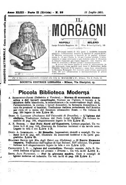 Il morgagni giornale indirizzato al progresso della medicina. Parte 2., Riviste