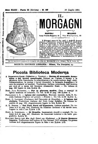 Il morgagni giornale indirizzato al progresso della medicina. Parte 2., Riviste