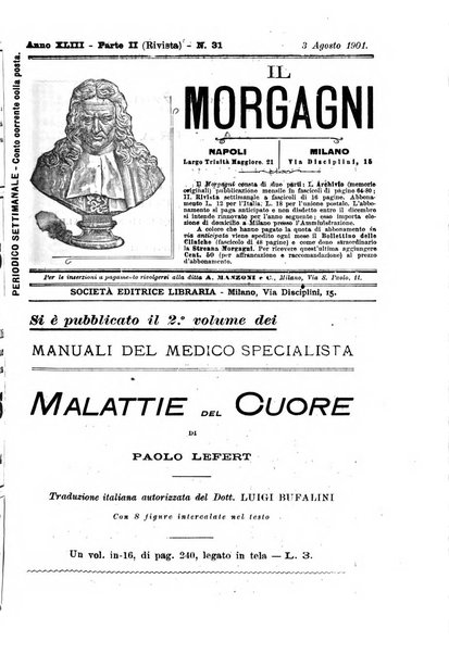 Il morgagni giornale indirizzato al progresso della medicina. Parte 2., Riviste