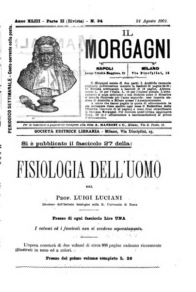 Il morgagni giornale indirizzato al progresso della medicina. Parte 2., Riviste