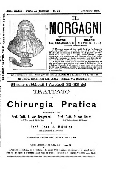 Il morgagni giornale indirizzato al progresso della medicina. Parte 2., Riviste