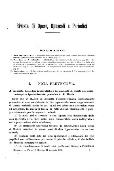 Il morgagni giornale indirizzato al progresso della medicina. Parte 2., Riviste