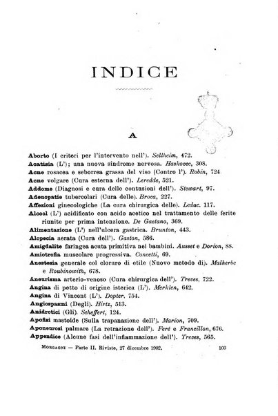 Il morgagni giornale indirizzato al progresso della medicina. Parte 2., Riviste