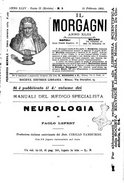 Il morgagni giornale indirizzato al progresso della medicina. Parte 2., Riviste