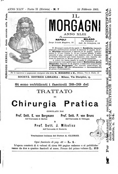 Il morgagni giornale indirizzato al progresso della medicina. Parte 2., Riviste