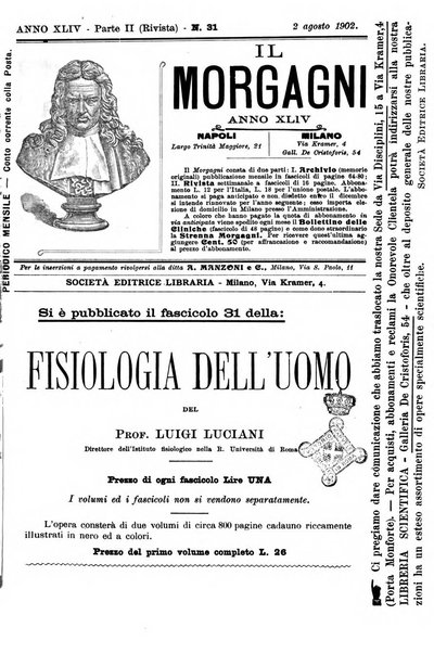 Il morgagni giornale indirizzato al progresso della medicina. Parte 2., Riviste