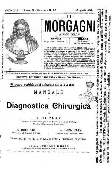 Il morgagni giornale indirizzato al progresso della medicina. Parte 2., Riviste