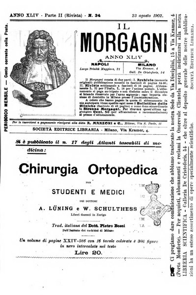 Il morgagni giornale indirizzato al progresso della medicina. Parte 2., Riviste