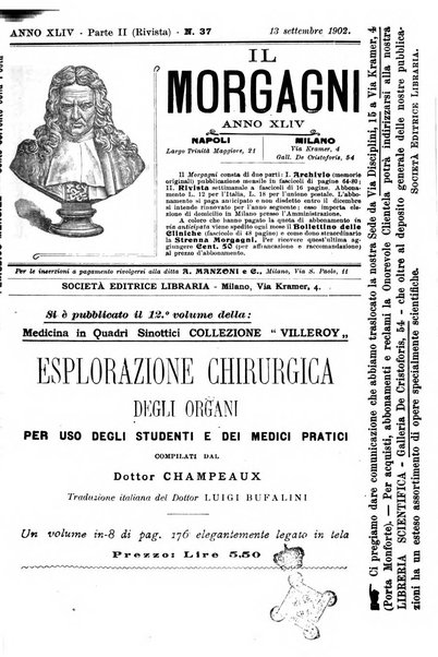 Il morgagni giornale indirizzato al progresso della medicina. Parte 2., Riviste