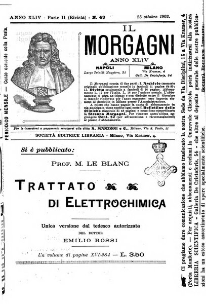 Il morgagni giornale indirizzato al progresso della medicina. Parte 2., Riviste