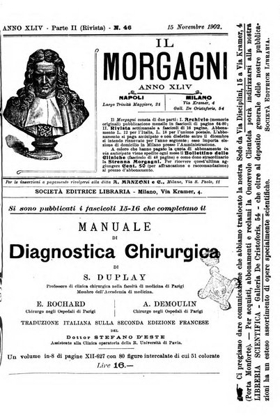 Il morgagni giornale indirizzato al progresso della medicina. Parte 2., Riviste