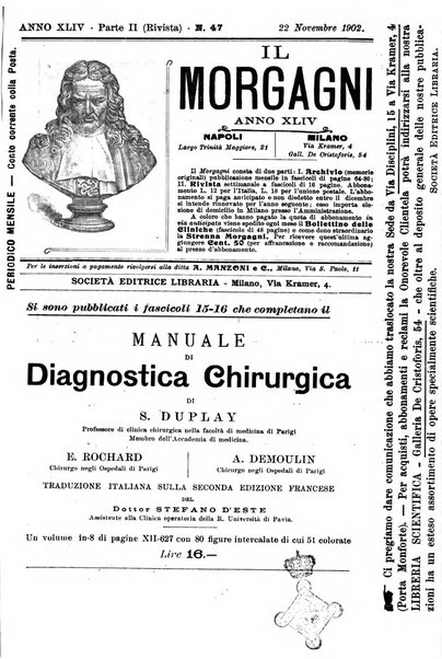 Il morgagni giornale indirizzato al progresso della medicina. Parte 2., Riviste