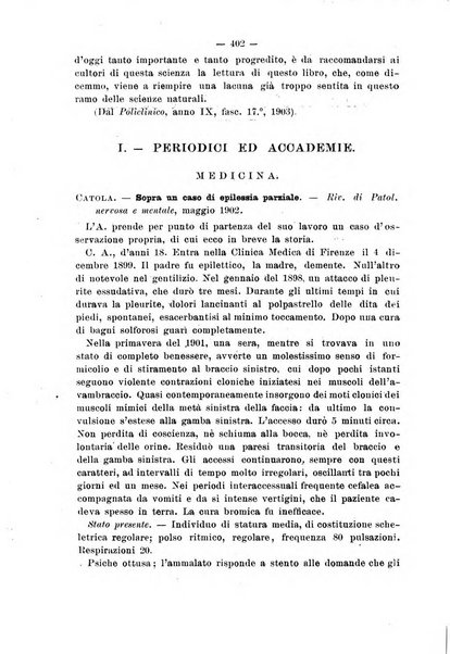 Il morgagni giornale indirizzato al progresso della medicina. Parte 2., Riviste