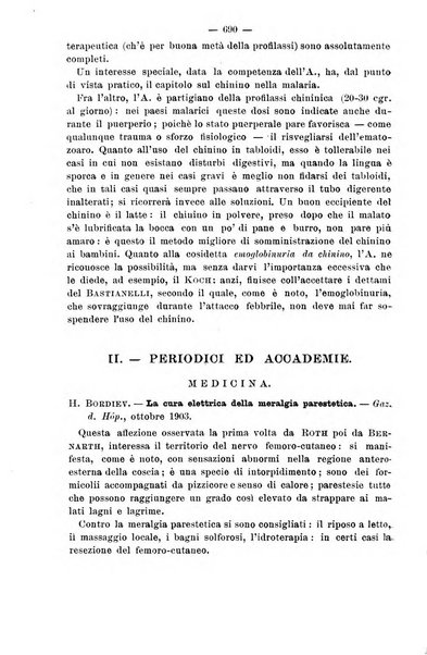 Il morgagni giornale indirizzato al progresso della medicina. Parte 2., Riviste