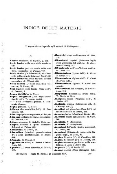 Il morgagni giornale indirizzato al progresso della medicina. Parte 2., Riviste