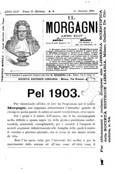 Il morgagni giornale indirizzato al progresso della medicina. Parte 2., Riviste