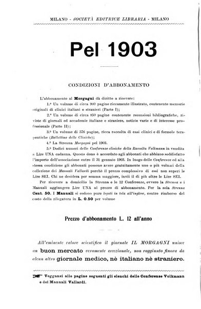 Il morgagni giornale indirizzato al progresso della medicina. Parte 2., Riviste