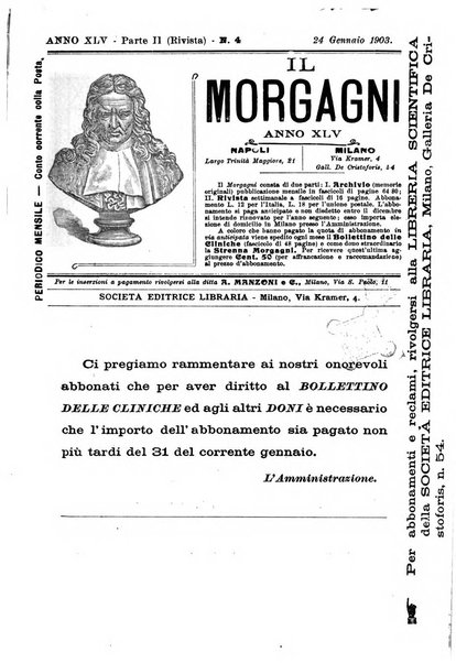 Il morgagni giornale indirizzato al progresso della medicina. Parte 2., Riviste