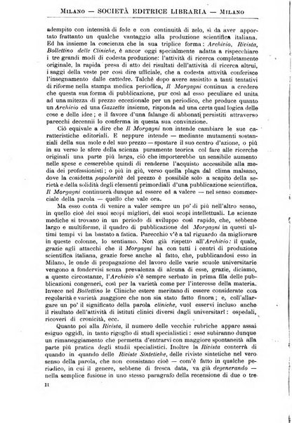 Il morgagni giornale indirizzato al progresso della medicina. Parte 2., Riviste