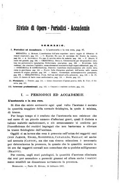 Il morgagni giornale indirizzato al progresso della medicina. Parte 2., Riviste