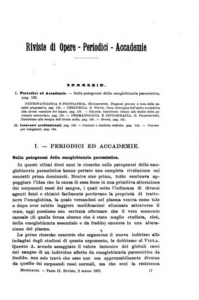 Il morgagni giornale indirizzato al progresso della medicina. Parte 2., Riviste