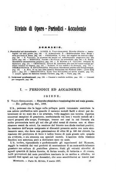 Il morgagni giornale indirizzato al progresso della medicina. Parte 2., Riviste