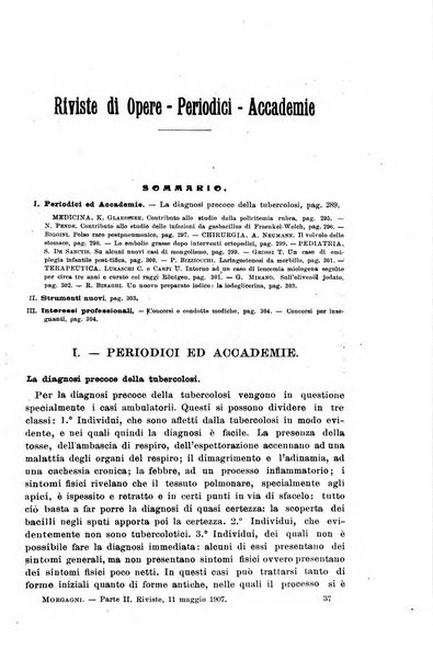 Il morgagni giornale indirizzato al progresso della medicina. Parte 2., Riviste