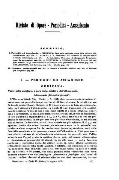 Il morgagni giornale indirizzato al progresso della medicina. Parte 2., Riviste