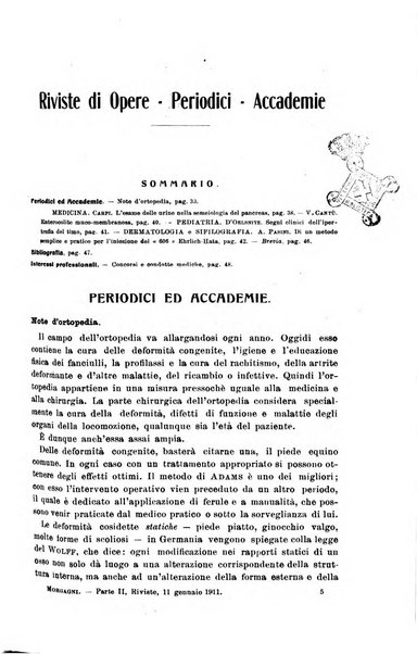 Il morgagni giornale indirizzato al progresso della medicina. Parte 2., Riviste