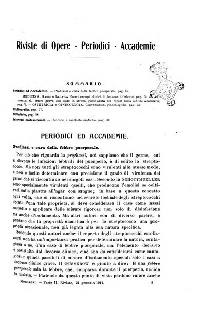 Il morgagni giornale indirizzato al progresso della medicina. Parte 2., Riviste