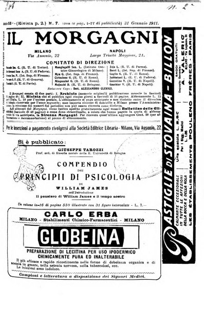 Il morgagni giornale indirizzato al progresso della medicina. Parte 2., Riviste