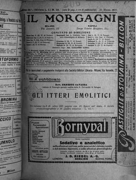 Il morgagni giornale indirizzato al progresso della medicina. Parte 2., Riviste