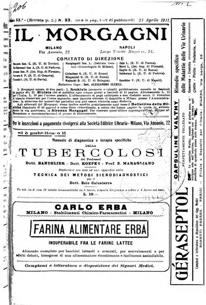 Il morgagni giornale indirizzato al progresso della medicina. Parte 2., Riviste