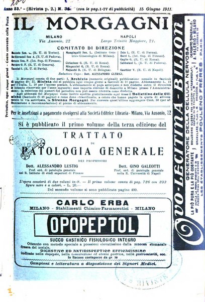 Il morgagni giornale indirizzato al progresso della medicina. Parte 2., Riviste