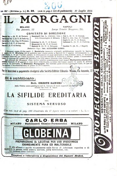 Il morgagni giornale indirizzato al progresso della medicina. Parte 2., Riviste