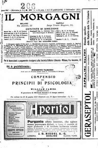 Il morgagni giornale indirizzato al progresso della medicina. Parte 2., Riviste