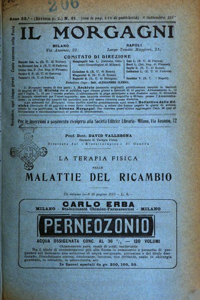 Il morgagni giornale indirizzato al progresso della medicina. Parte 2., Riviste