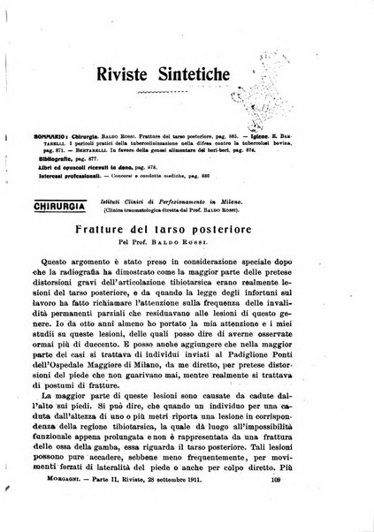 Il morgagni giornale indirizzato al progresso della medicina. Parte 2., Riviste