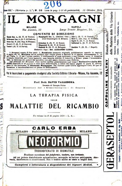 Il morgagni giornale indirizzato al progresso della medicina. Parte 2., Riviste