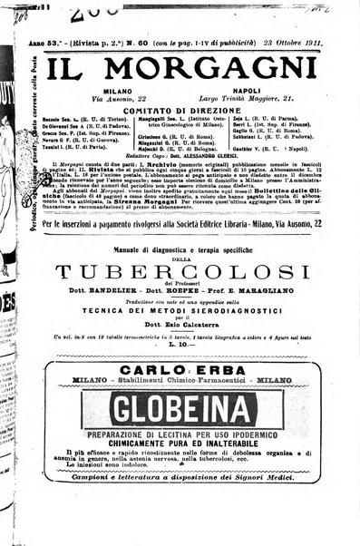 Il morgagni giornale indirizzato al progresso della medicina. Parte 2., Riviste