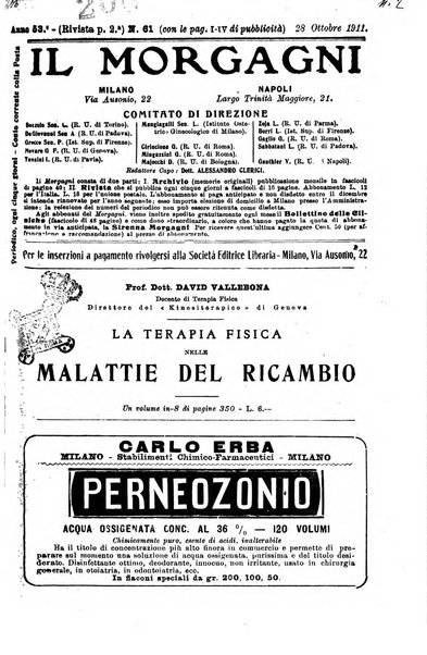 Il morgagni giornale indirizzato al progresso della medicina. Parte 2., Riviste