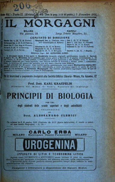 Il morgagni giornale indirizzato al progresso della medicina. Parte 2., Riviste