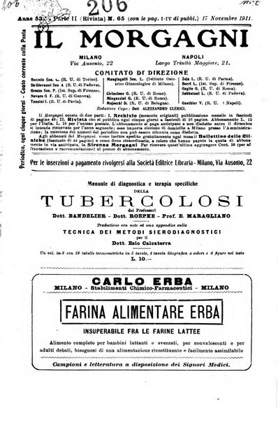 Il morgagni giornale indirizzato al progresso della medicina. Parte 2., Riviste